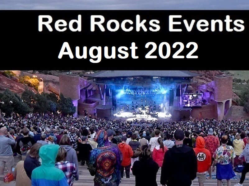 Red Rocks concert in august 2022
